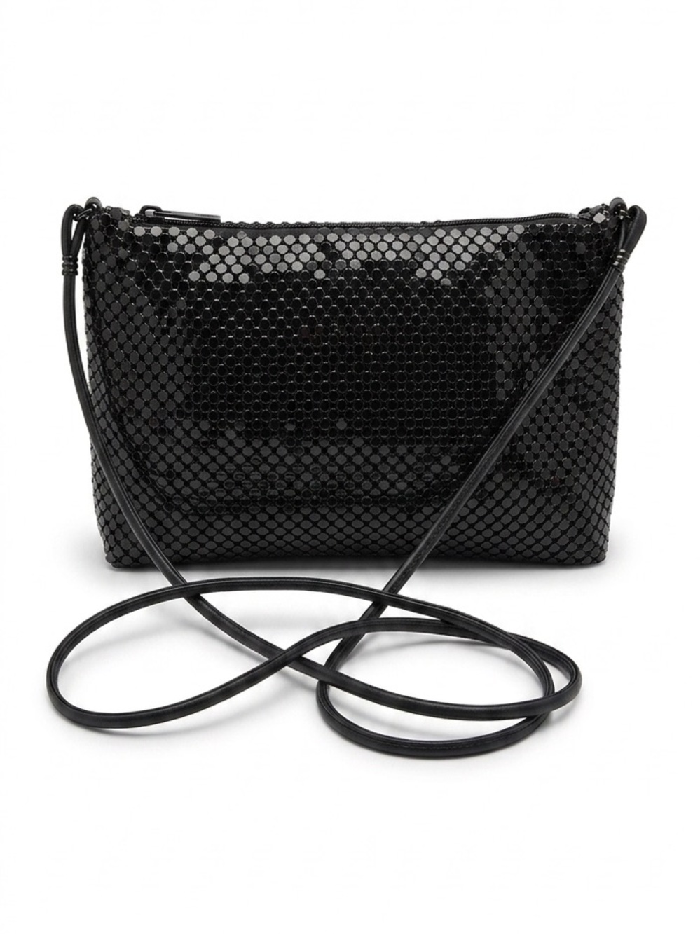 Vintage Whiting and Davis International Metal Mesh Crossbody Bag Fully Lined 🖤